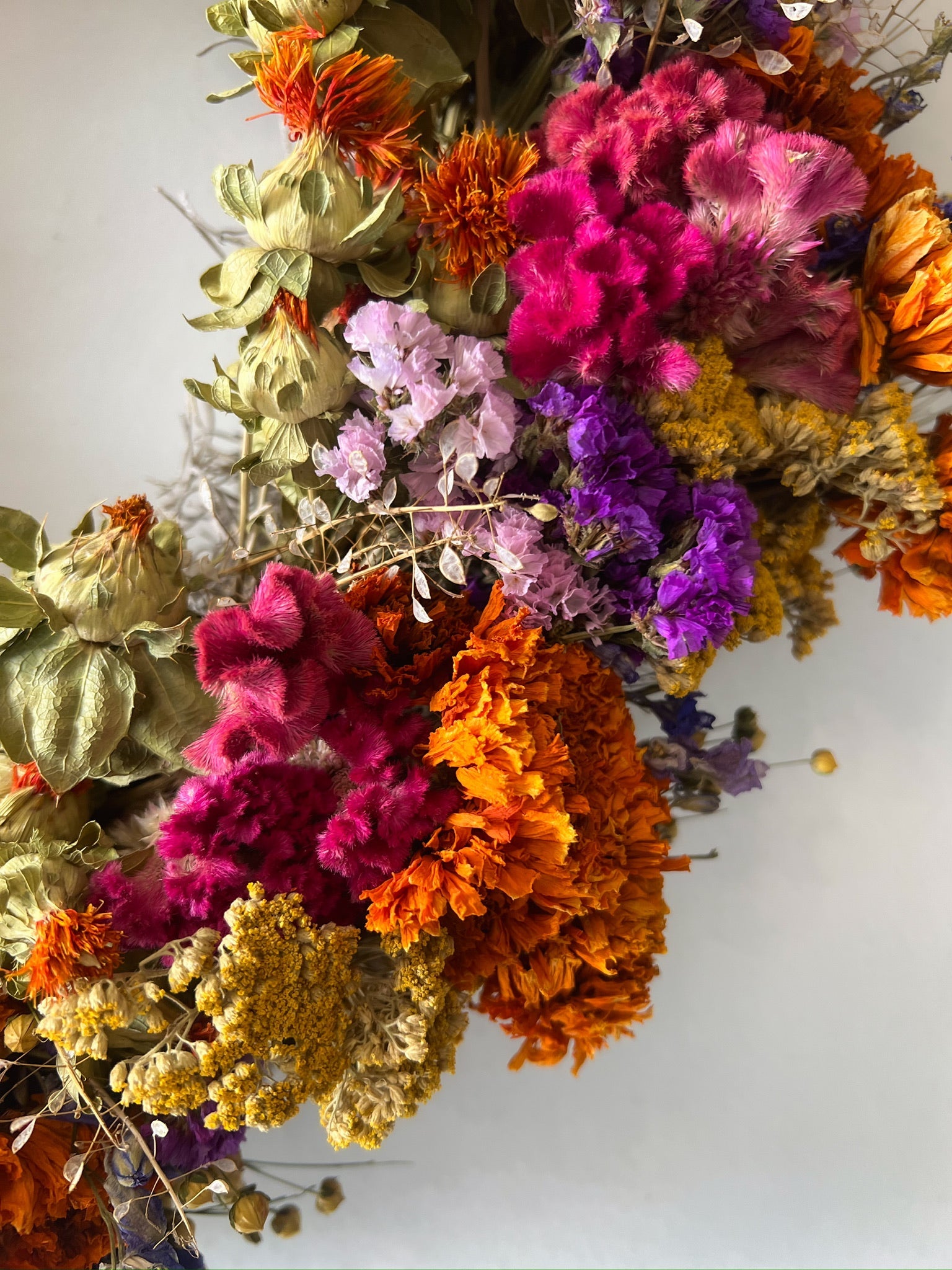 Dried Wreath-Crayon Box