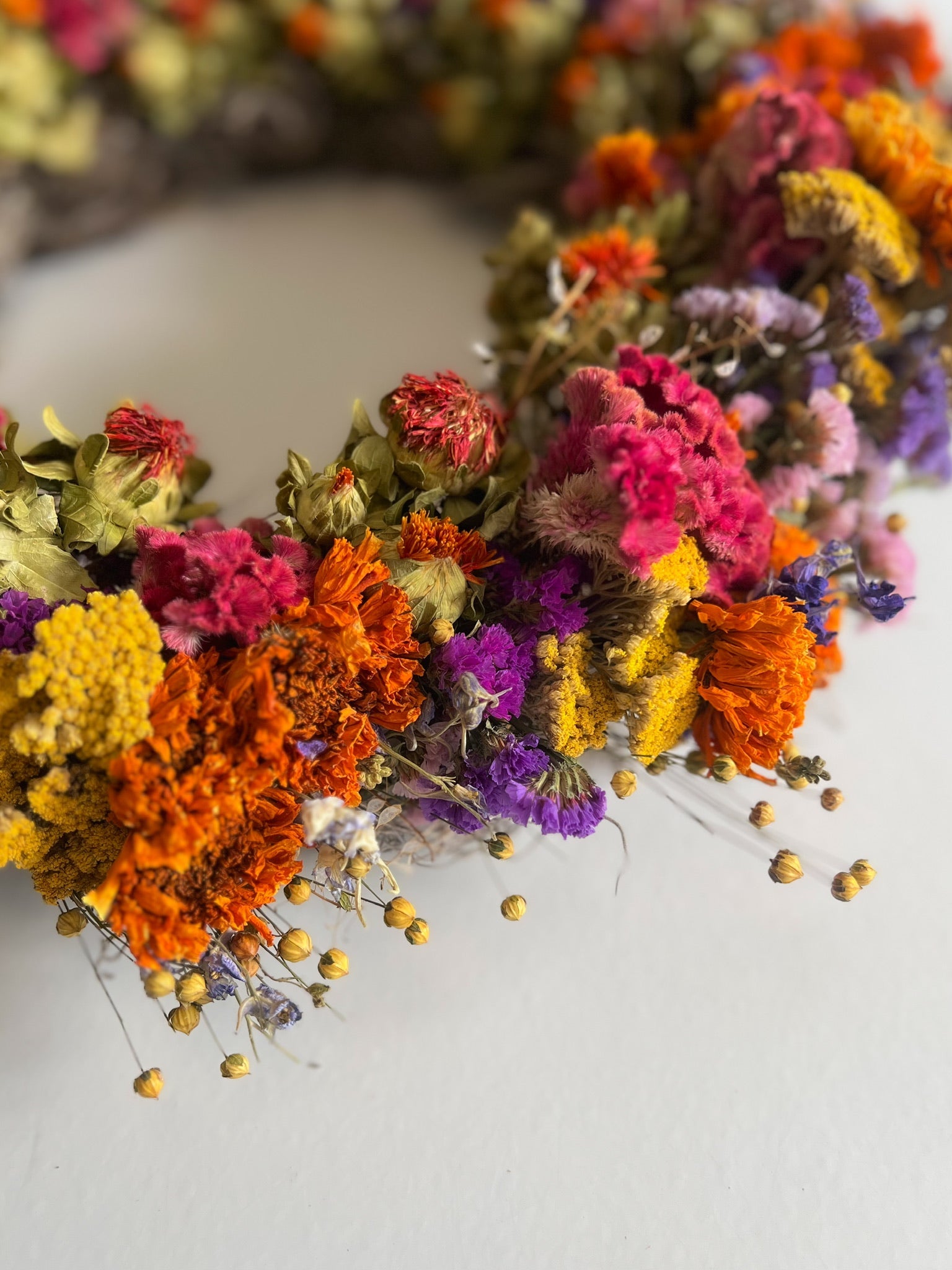 Dried Wreath-Crayon Box