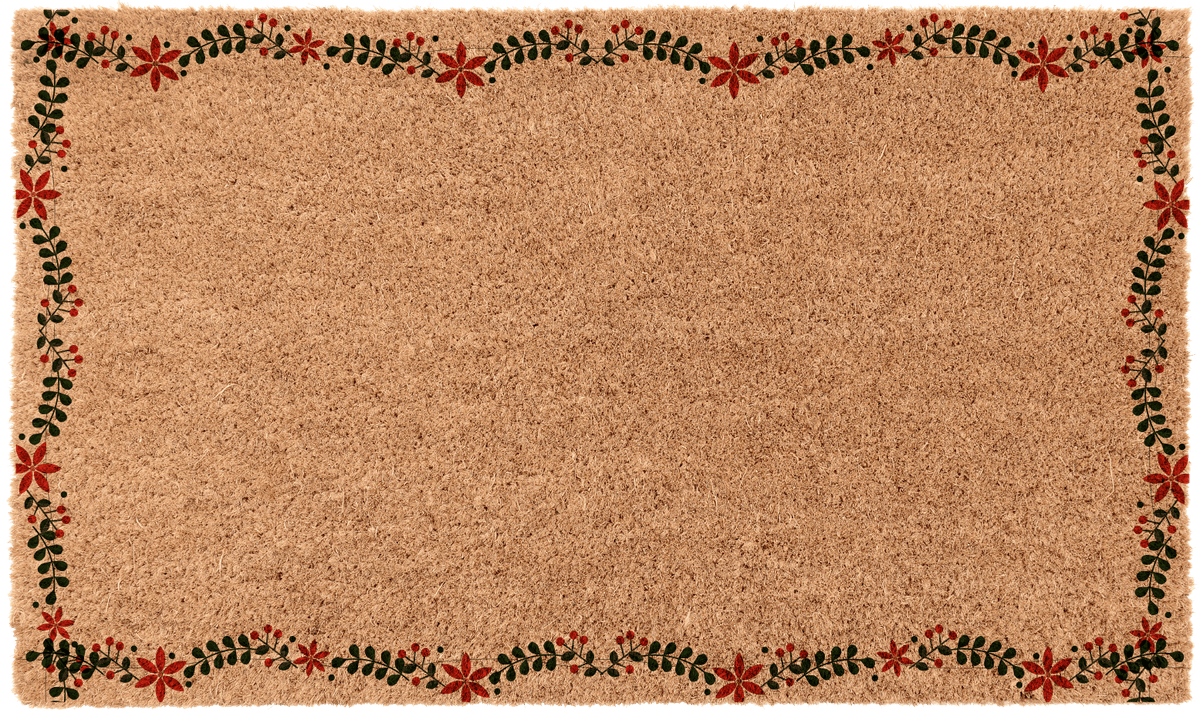 Christmas Poinsettia Border