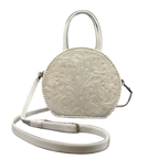 The Dixie| Hand-Tooled Leather Canteen Handbag
