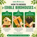 Edible Birdhouses Re-Seeding Kit – Premium Wild Bird Seed Mix