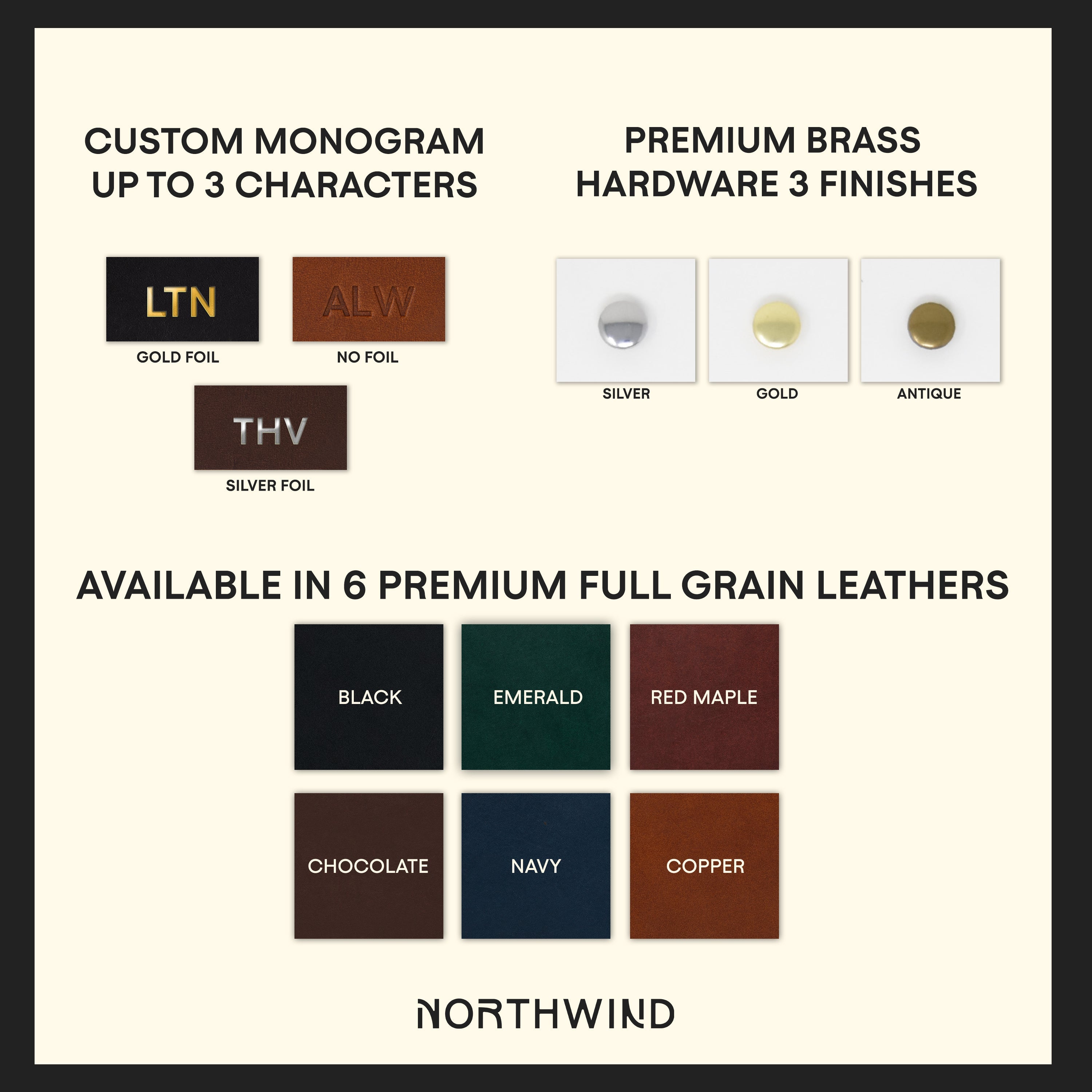 Personalized Sewn Leather Luggage Tag