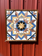 Amish Handmade Barn Quilt Wall Art – Reclaimed Barn Wood – 20.75” x 20.75”