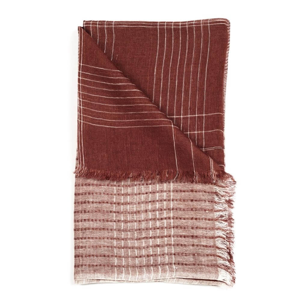 Auro Handwoven Linen Scarf