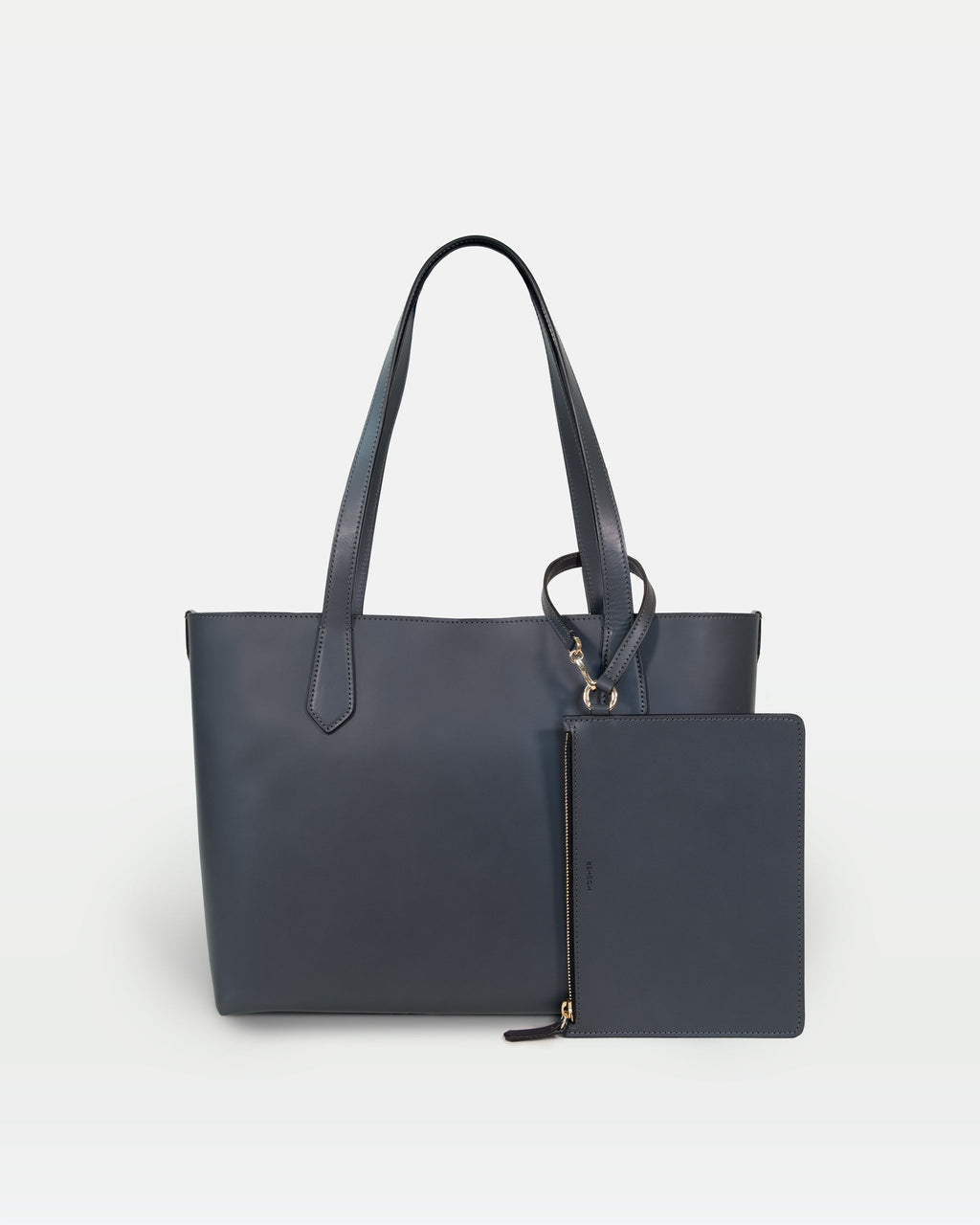Elba medium size structured tote in vegetable-tanned leather
