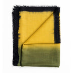 Iris Kiwi Cashmere Merino Handwoven Scarf