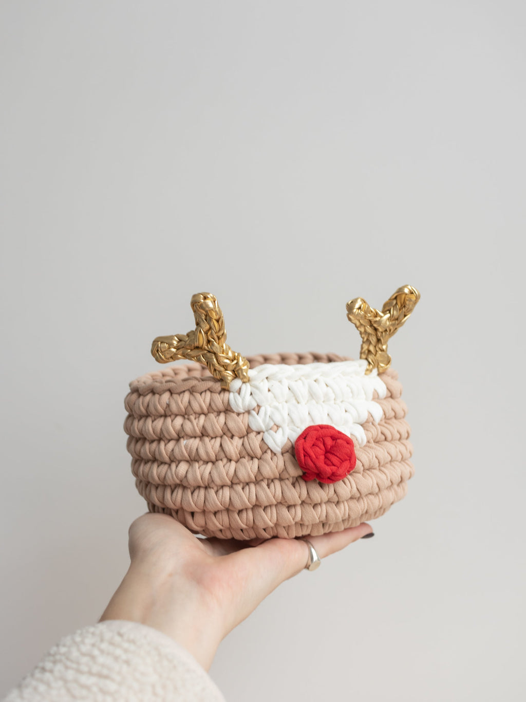 Christmas Deer and Santa Baskets