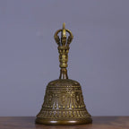 Tibetan Brass Handbell Vajra Buddhist Singing Bell