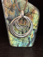 🔘 7-Layered Asymmetrical Circle Pendant Necklace – Bold. Minimal. Fabulous. - Che Cose Belle
