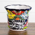 7" x 8" Handmade Mexican Talavera Ceramic Planter - Che Cose Belle