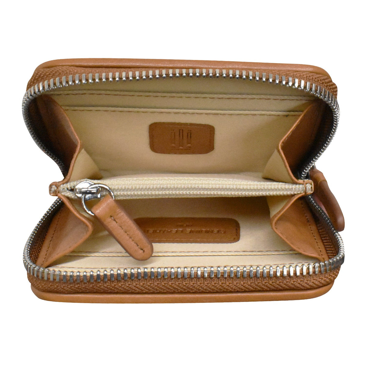 CHECKERBOARD ZIP AROUND WALLET