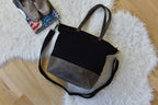 Waxed Canvas And Leather Boyfriend Tote Bag Large Everyday