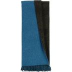 Highland Tweeds Reversible Double Cloth Throw - Sea/Green