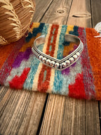 Handcrafted Rolled Sterling Silver Cuff Bracelet