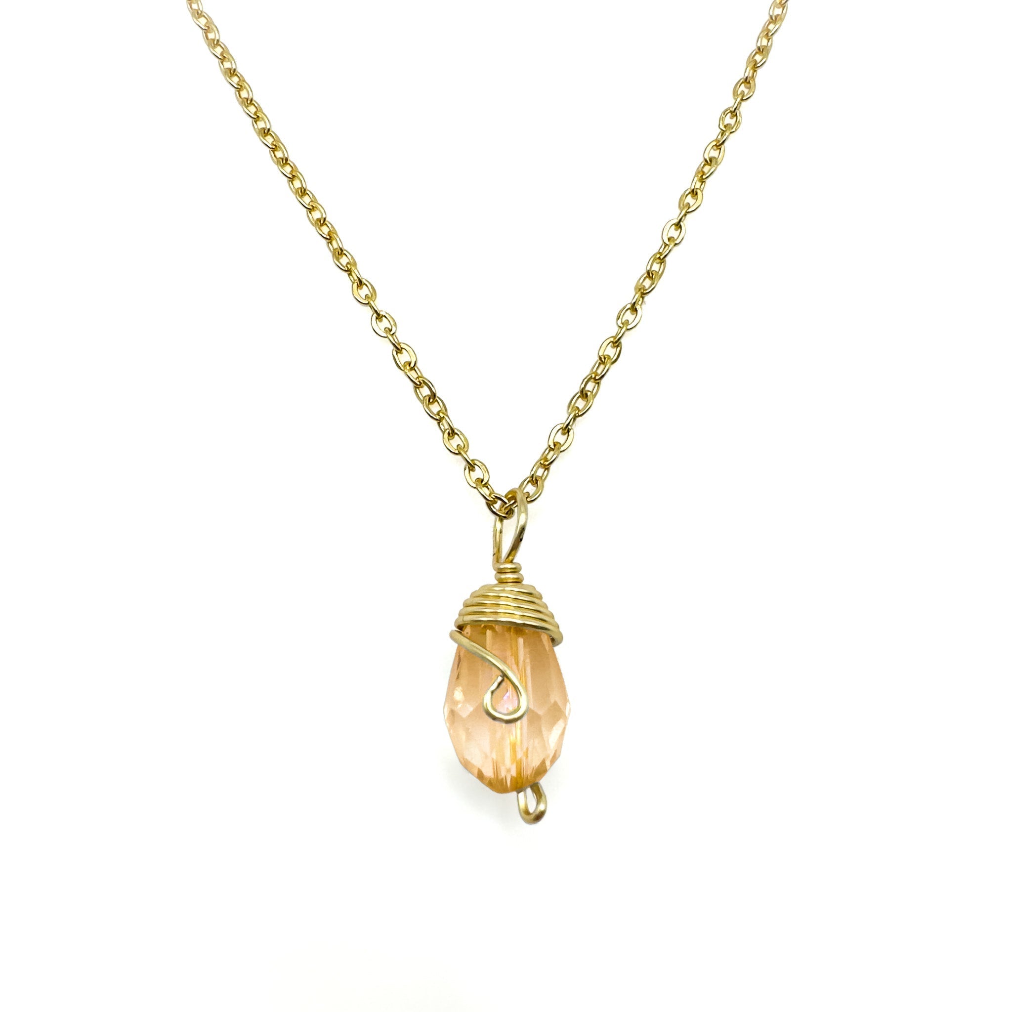 Gold Birthstone necklace