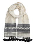 Black and White Kutch Scarf