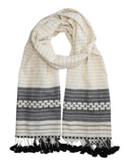 Black and White Kutch Scarf