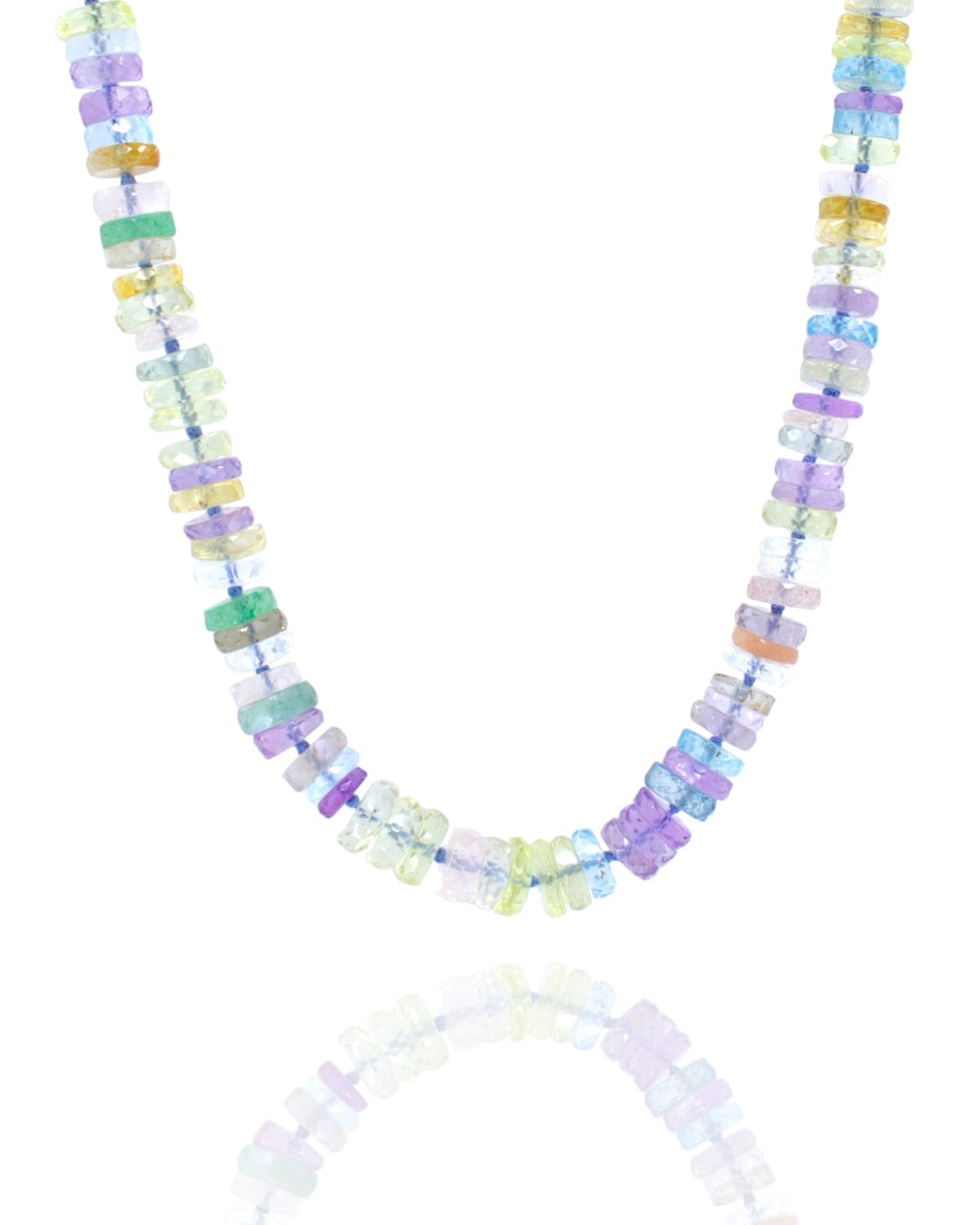 Faceted Gemstone Necklaces - Summer Pastel Mix