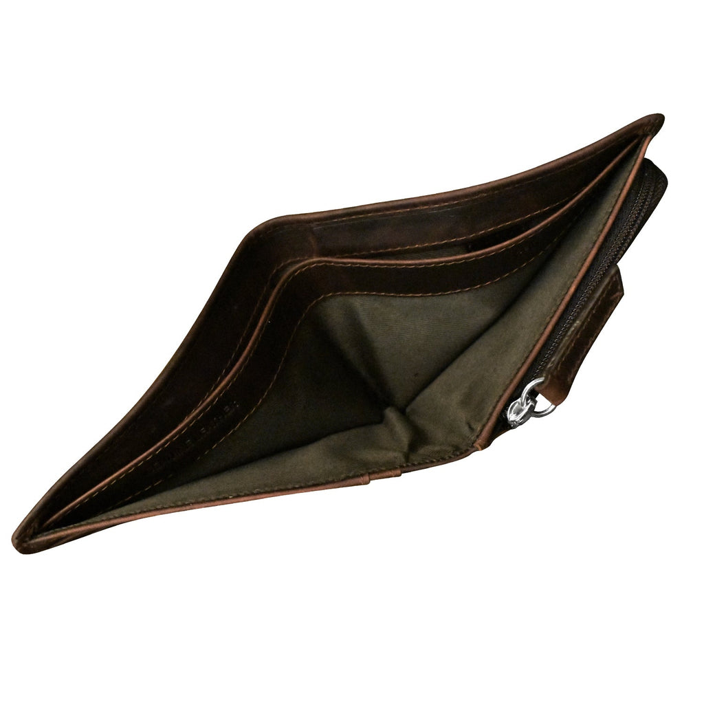 MEN'S WALLET BIFOLD WITH ZIP POCKET