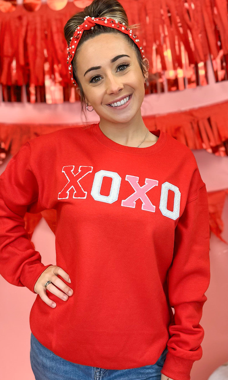 Soft Chenille XOXO Sweatshirt