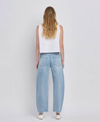 Lovervet by VERVET High Rise Barrel Leg Jeans