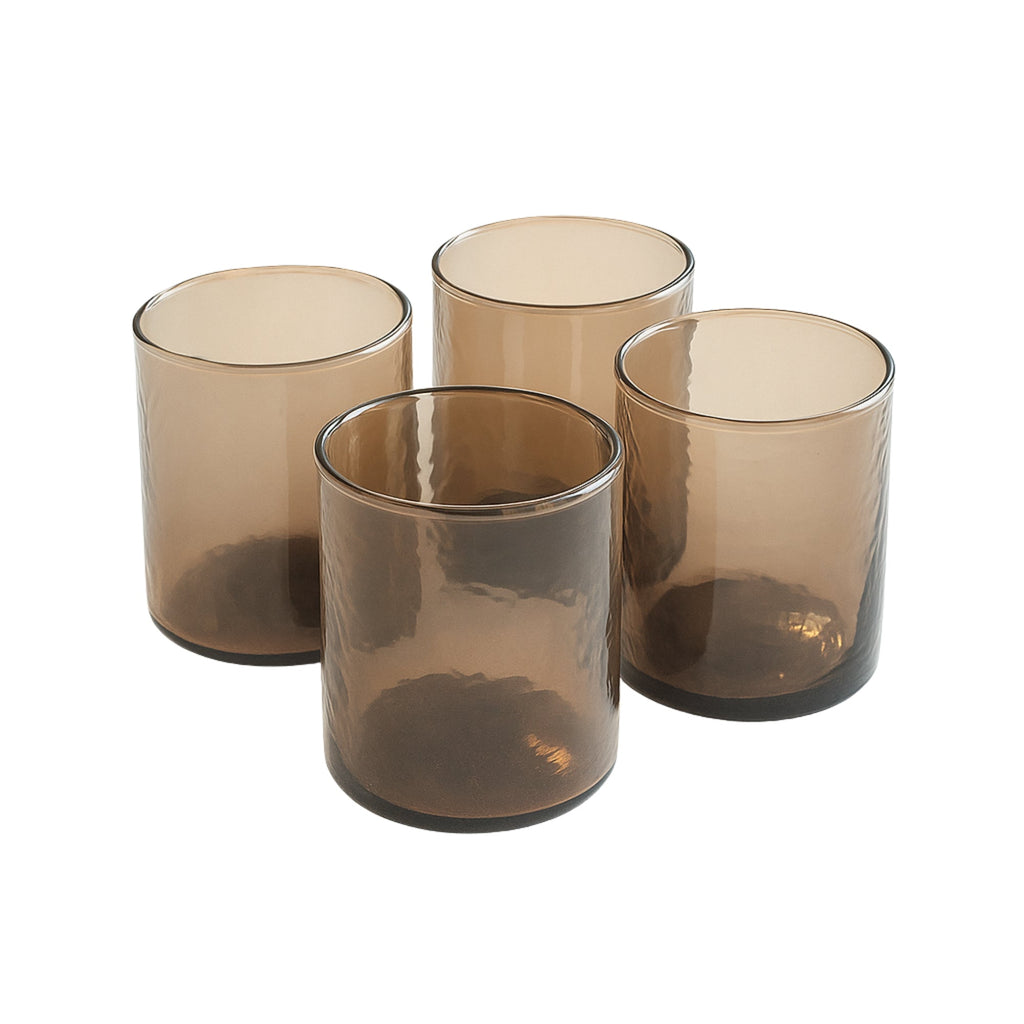 S/4 Recycled Hammered Glasses