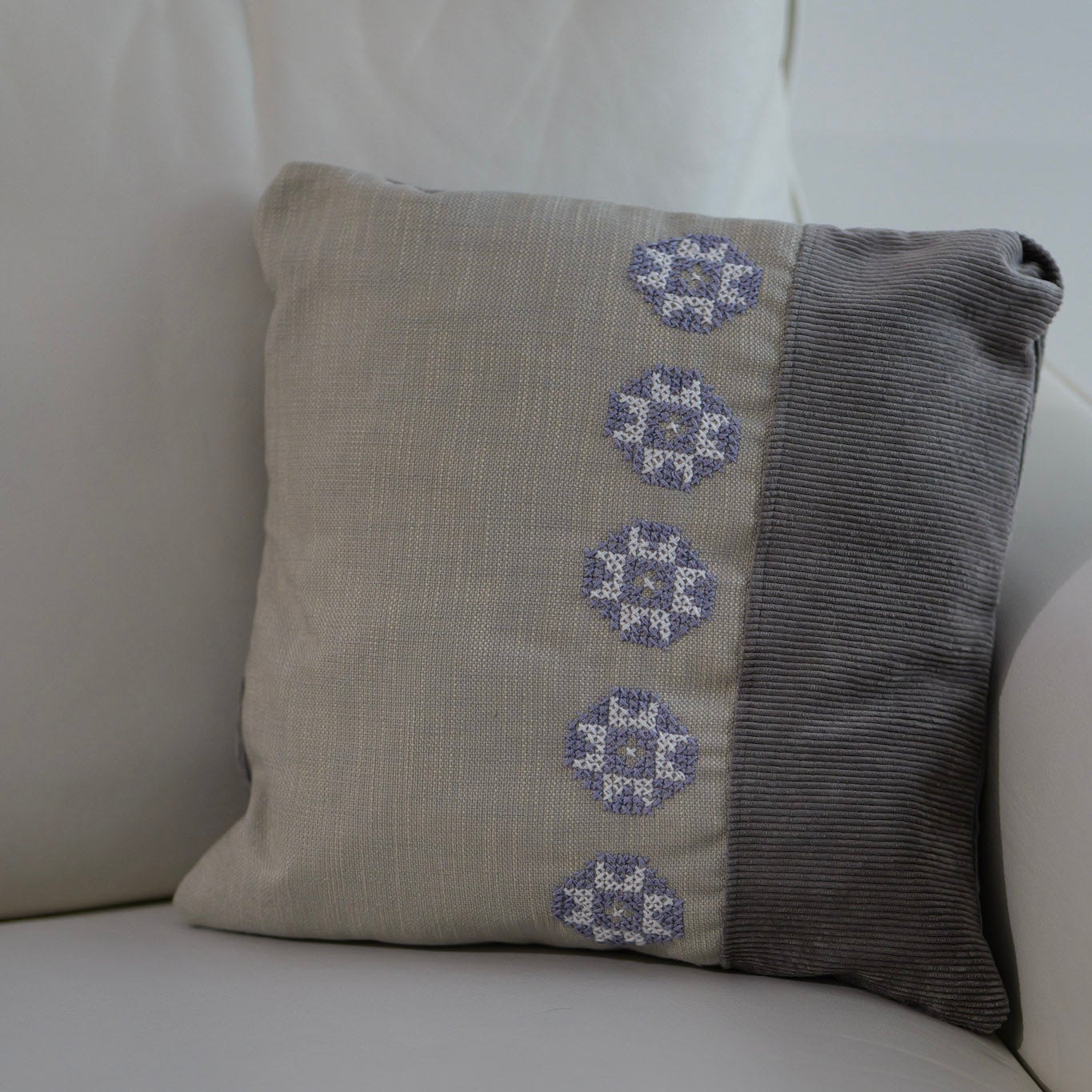Maha Pillow Cover - Gray