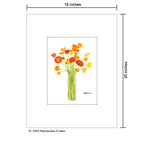 Ranunculus in Vase, Print (#7923A)