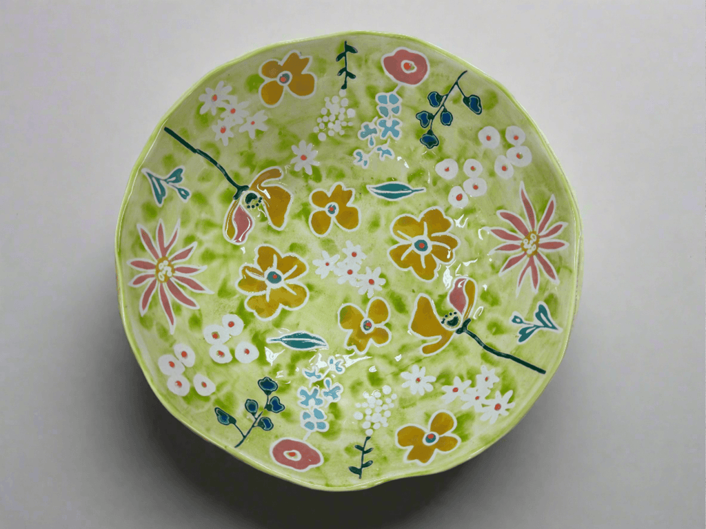 Primavera Handpainted Stoneware All - Pourpose Bowl - Che Cose Belle