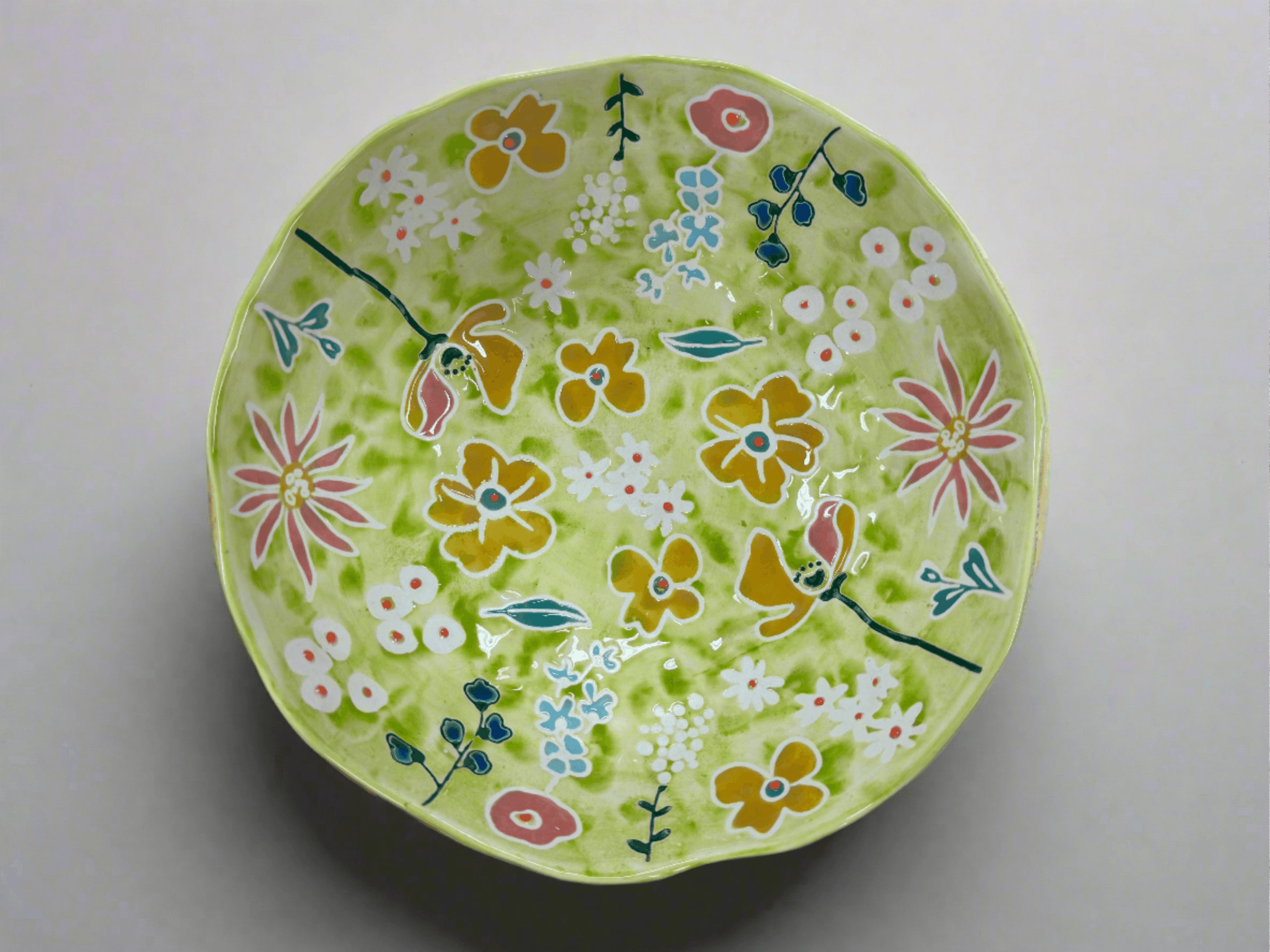 Primavera Handpainted Stoneware All - Pourpose Bowl - Che Cose Belle