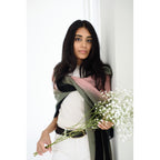 Iris Kiwi Cashmere Merino Handwoven Scarf