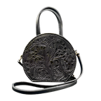 The Dixie| Hand-Tooled Leather Canteen Handbag