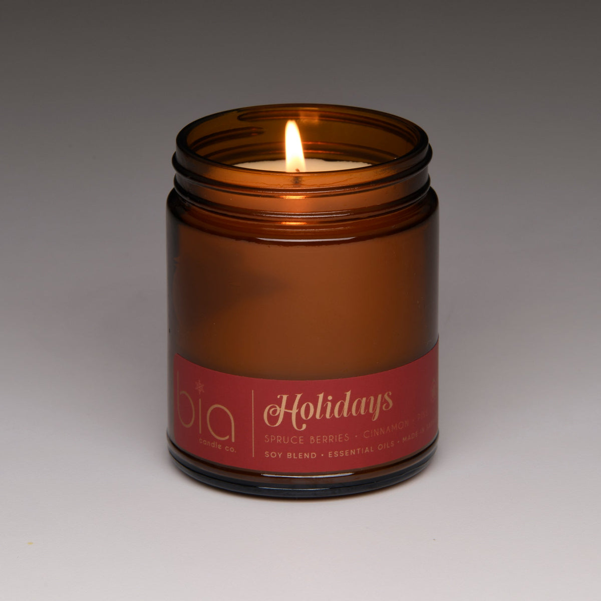 Holidays Christmas Soy Blend Candle — Orange Peel, Cinnamon & Vanilla