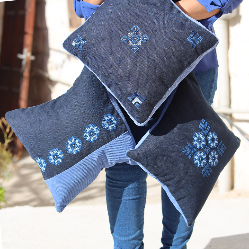 Maha Pillow Cover - Blue