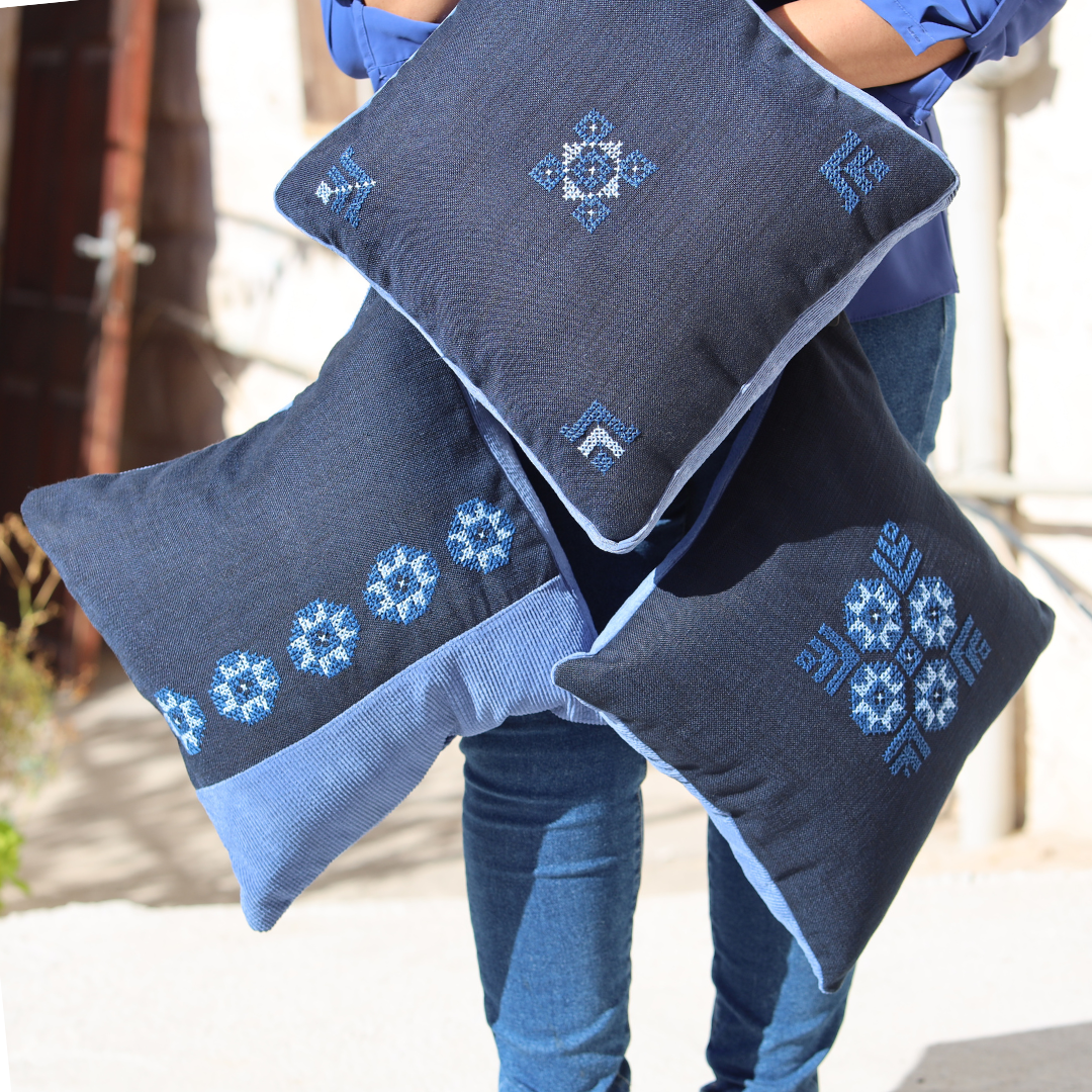 Maha Pillow Cover - Blue