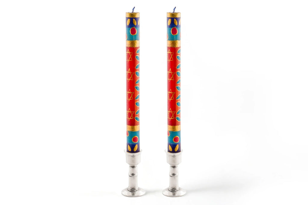 Judaica Painted Candles