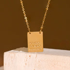 Act Justly Necklace in Gold