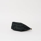 XLarge Convertible Pouch - Safari Kuba with Beaded Red Heart with Medium Leather Strap