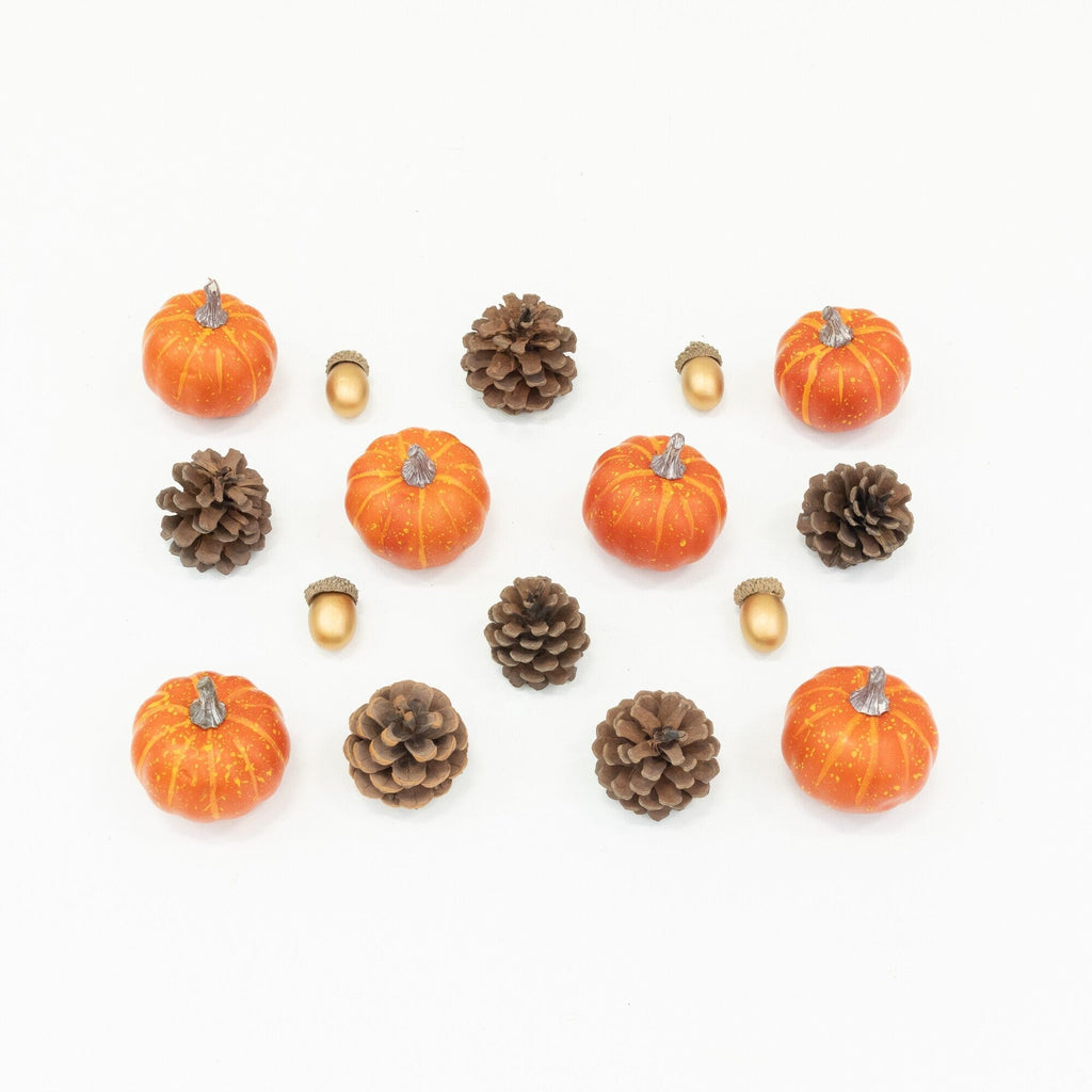 8-pc Artificial Autumn Harvest Assorted Fall Pumpkin Decor - Set of 2 - Che Cose Belle