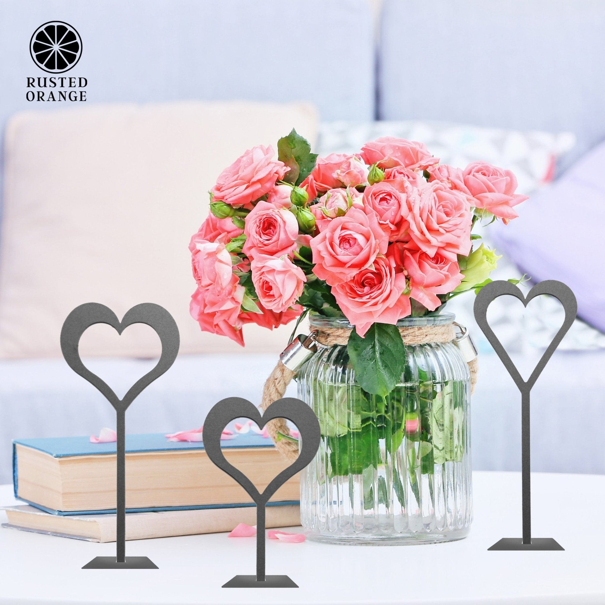 8" Stand - Up Hearts (Two Styles) - Romantic Date Night Decorations - Che Cose Belle