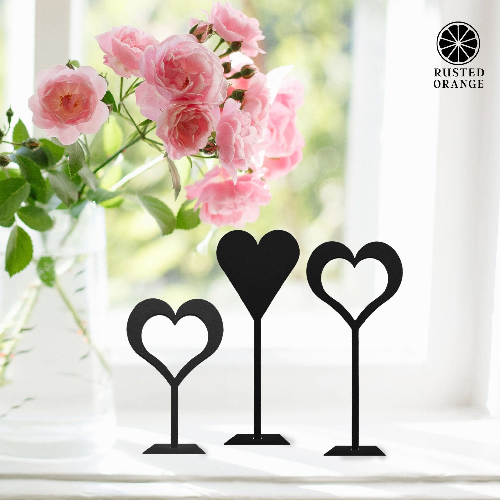 8" Stand - Up Hearts (Two Styles) - Romantic Date Night Decorations - Che Cose Belle