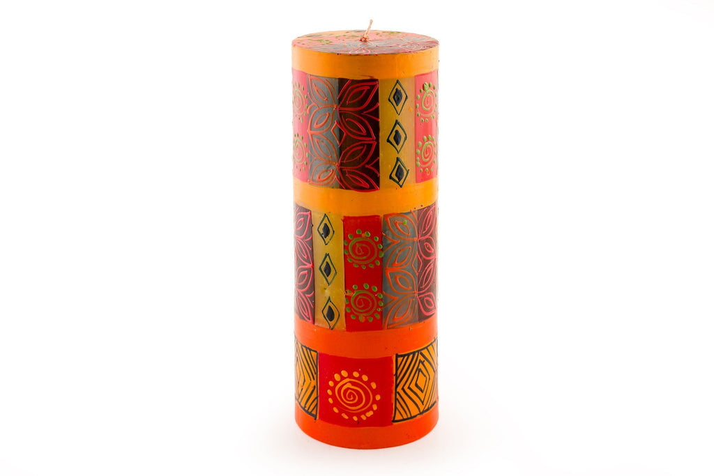 Desert Rose Painted Candles