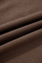 Plaid Patchwork Button-Up Drawstring Hooded Shacket