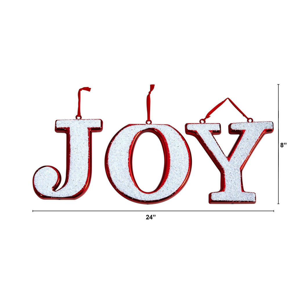 8.5” JOY Holiday Deluxe Shatterproof Ornament Set - Che Cose Belle