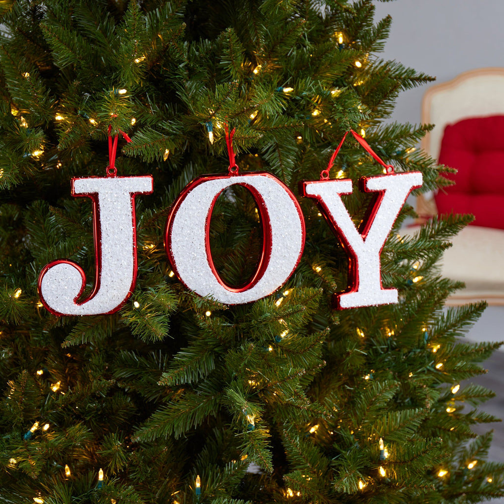 8.5” JOY Holiday Deluxe Shatterproof Ornament Set - Che Cose Belle