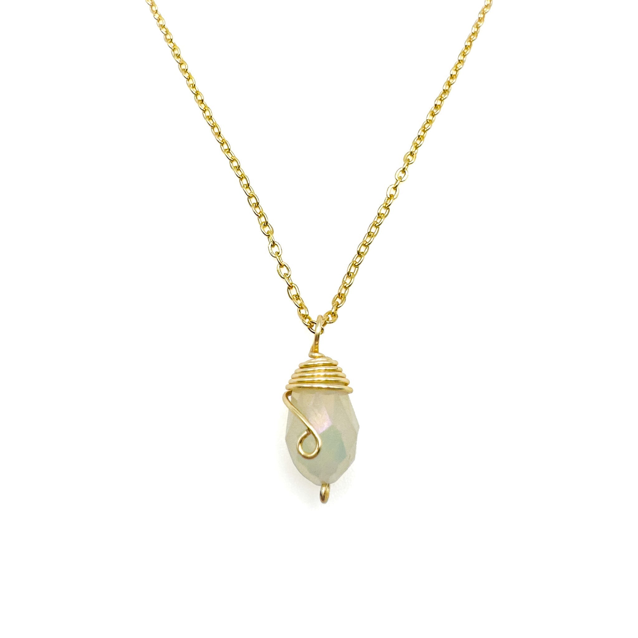 Gold Birthstone necklace