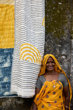 Spiral Sunset Quilt (Reverse)