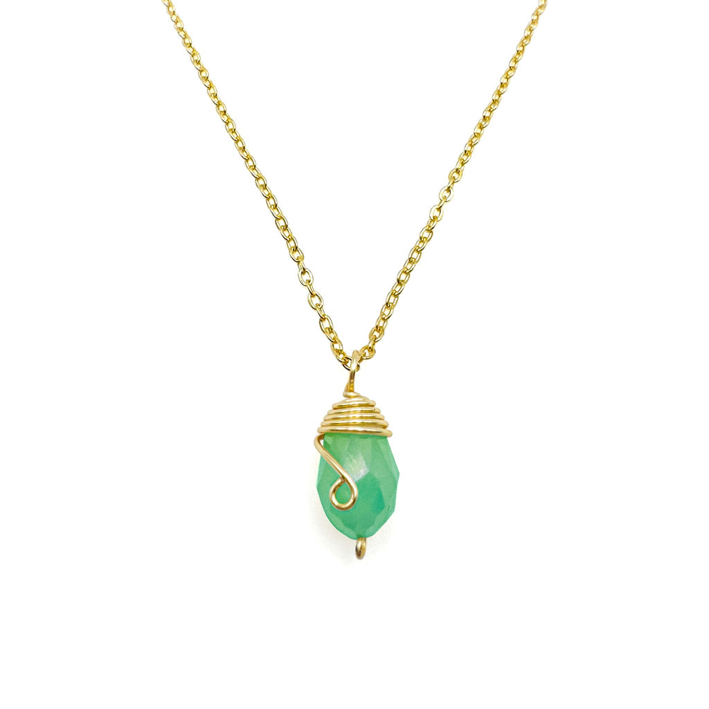 Gold Birthstone necklace