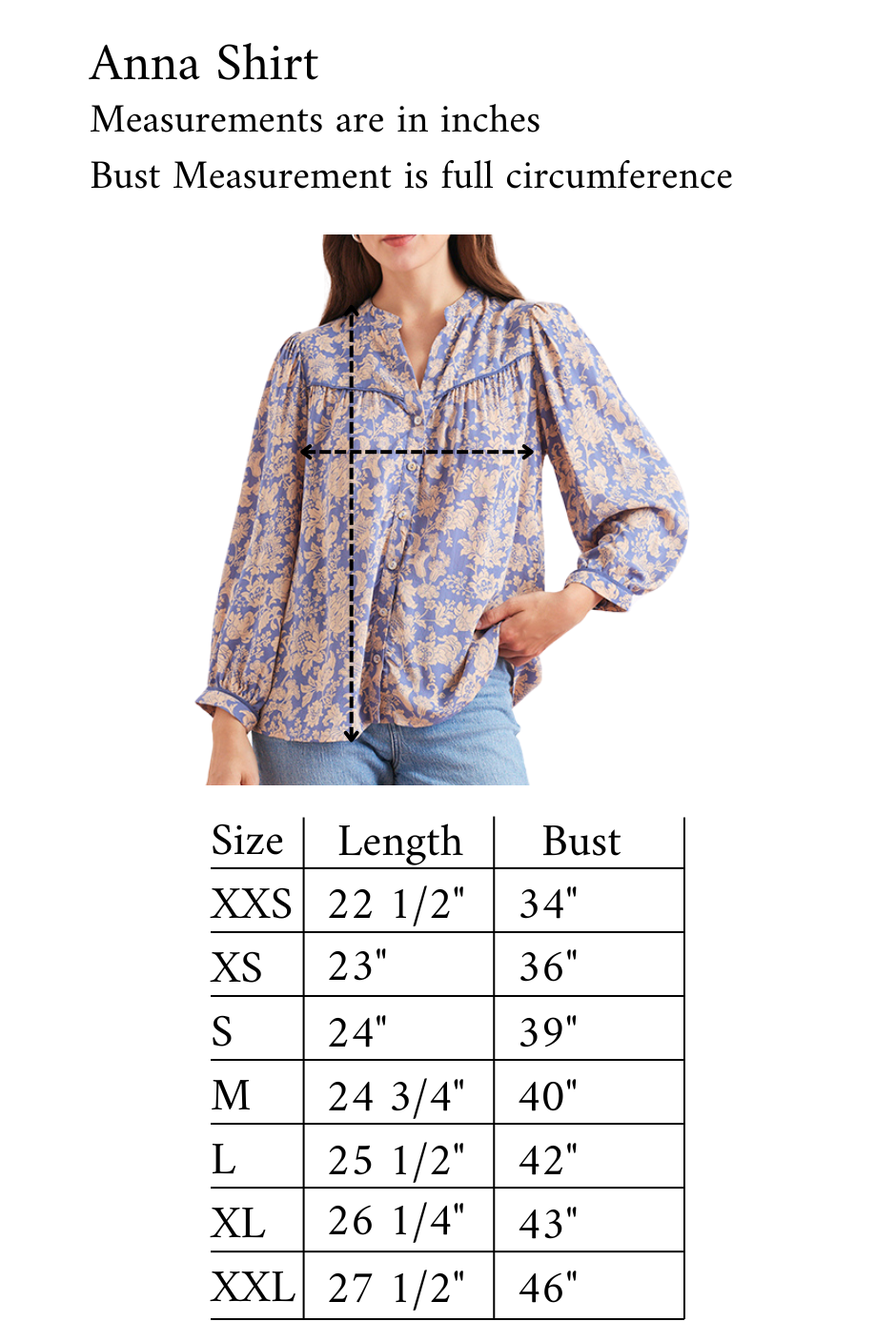 Anna Shirt in Navy Batik