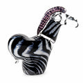 Hand Blown Glass Zebra